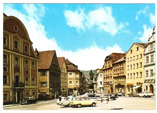 AK, Eichstätt in Bayern, Marktplatz, um 1975