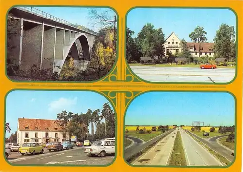 AK, Hermsdorfer Kreuz Kr. Stadtroda, Autobahn-Kreuz, vier Abb., 1984