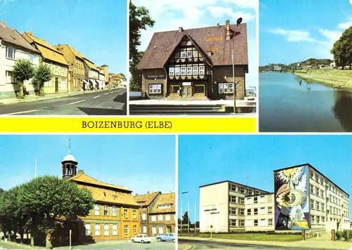 AK, Boizenburg Elbe, fünf Abb., 1976