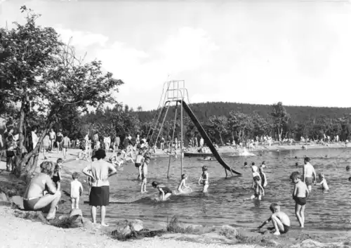 AK, Altenberg, Schwimmbad "Kleiner Galgenteich", 1971