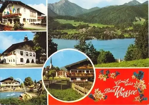 AK, Bad Wiessee, fünf Abb., gestaltet, 1987