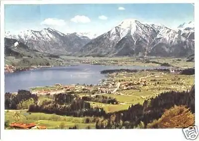 AK, Tegernsee mit Wallberg, ca. 1956