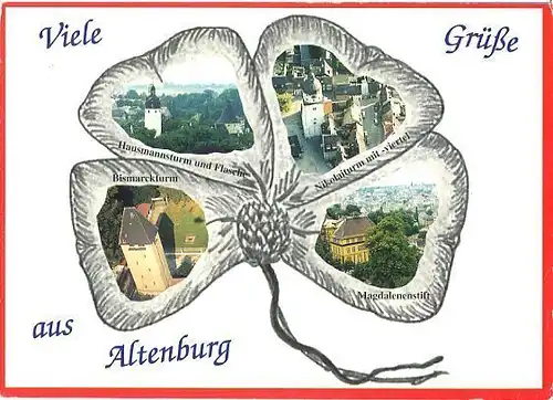 AK, Altenburg, 4 Abb., gestaltet, 1995