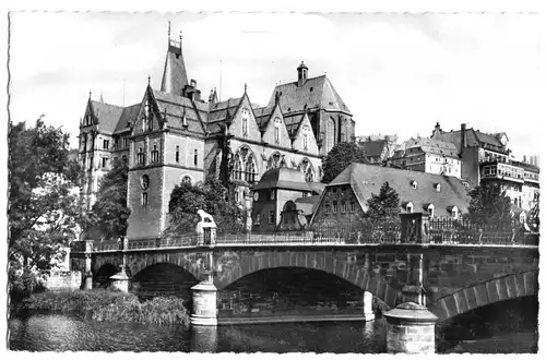 AK, Marburg Lahn, Universität, um 1960