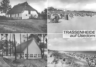 AK, Trassenheide Usedom, vier Abb., Ferienlager, 1969