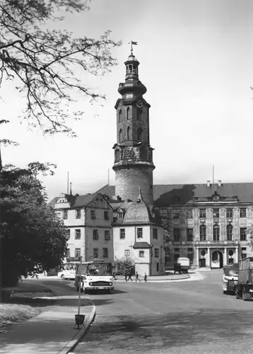 AK, Weimar, Blick zur Bastille, 1973