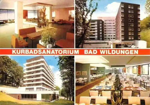 AK, Bad Wildungen, Kurbadsanatorium, vier Abb., um 1978