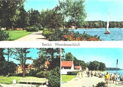 AK, Berlin Wendenschloß, 3 Abb., 1984