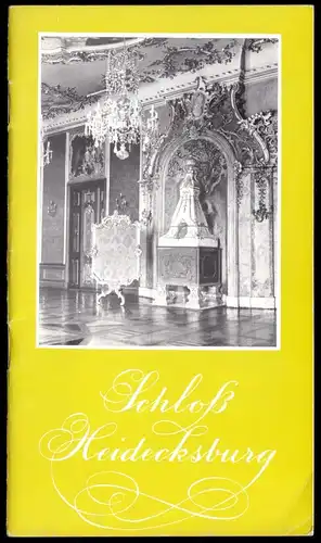 tour. Broschüre, Rudolstadt, Schloß Heidecksburg, 1969