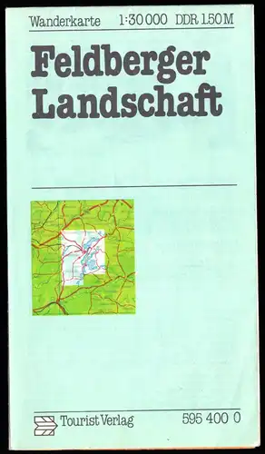Wanderkarte, Feldberger Landschaft, 1983