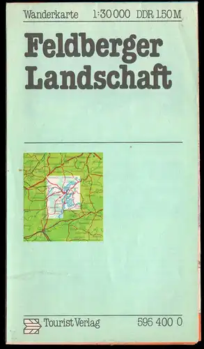 Wanderkarte, Feldberger Landschaft, 1983