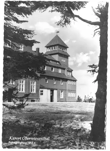 AK, Kurort Oberwiesenthal, Altes Fichtelberghaus, 1959