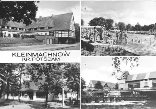 AK, Kleinmachnow Kr. Potsdam, vier Abb., 1984