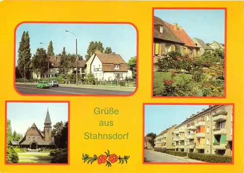 AK, Stahnsdorf Kr. Potsdam, vier Abb., gestaltet, 1985