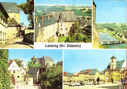 AK, Leisnig Kr. Döbeln, fünf Abb., 1980