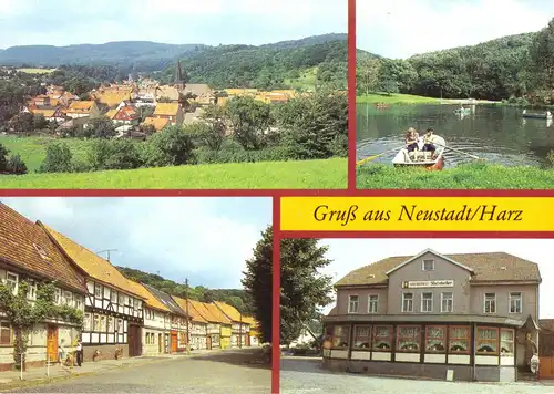 AK, Neustadt Harz, vier Abb., 1989