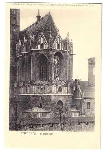 AK, Marienburg Westpr., Malbork, Die Marienburg, Schloßkirche, Marienbild, 1910