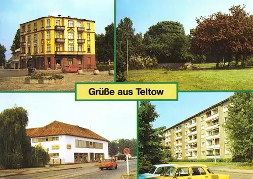 AK, Teltow Kr. Potsdam, vier Abb., 1987
