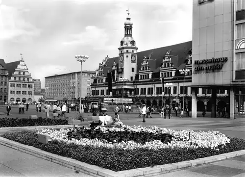 AK, Leipzig, Markt und Altes Rathaus, 1978