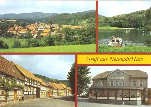 AK, Neustadt Harz, vier Abb., 1989