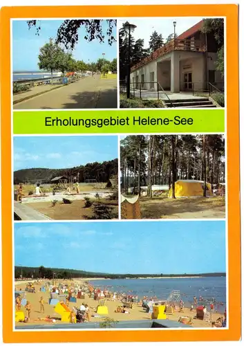 AK, Frankfurt Oder, Erholungsgebiet Helene-See, fünf Abb., 1986