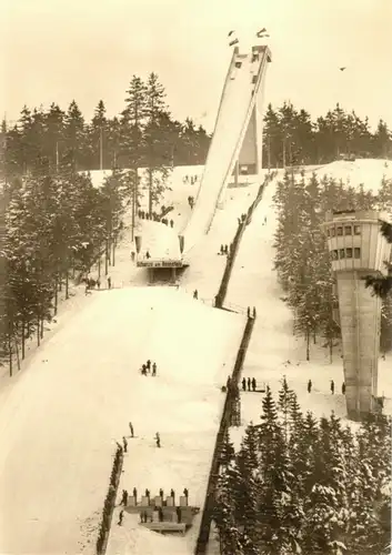 AK, Oberhof Thür., Schanze am Rennsteig, 1965