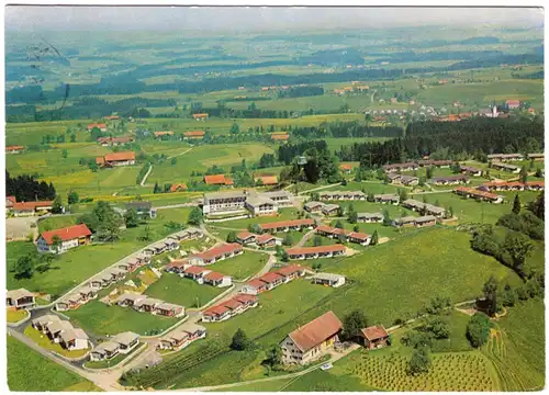 AK, Lindenberg im Allgäu, Familienferiendorf Nadenberg, Luftbild, 1971