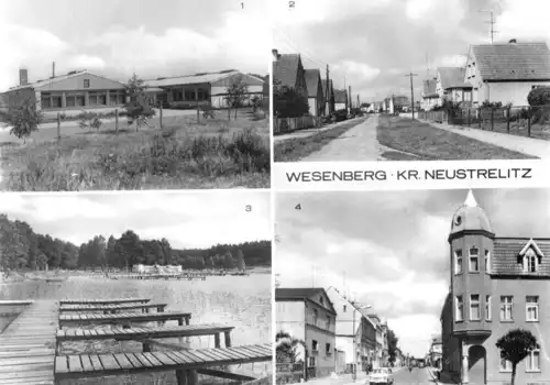 AK, Wesenberg Kr. Neustrelitz, vier Abb., 1975