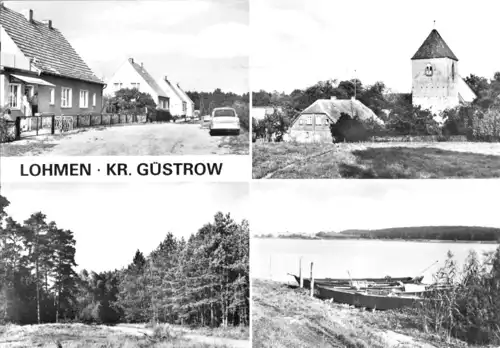 AK, Lohmen Kr. Güstrow, vier Abb., 1981