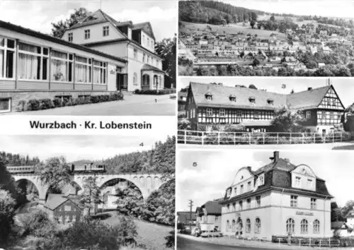 AK, Wurzbach Kr. Lobenstein, fünf Abb., 1981