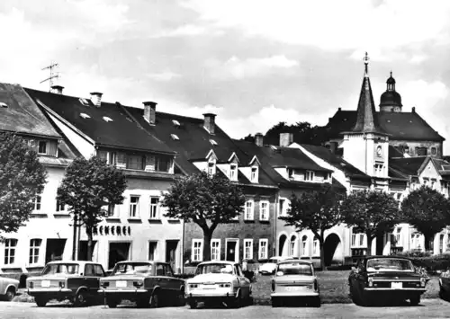 AK, Frauenstein, Platz des Friedens, 1981