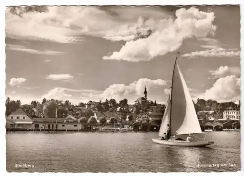 AK, Starnberg, Teilansicht vom See aus, um 1960