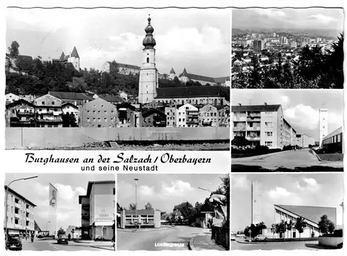 AK, Burghausen a.d. Salzach Obb., sechs Abb., 1979