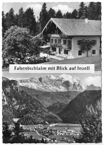 AK, Inzell Obb., Fahrnbichlalm am Teisenberg, zwei Abb., 1964