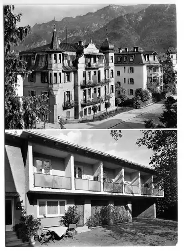 AK, Bad Reichenhall, "Fremdenheim Rein", zwei Abb., um 1970