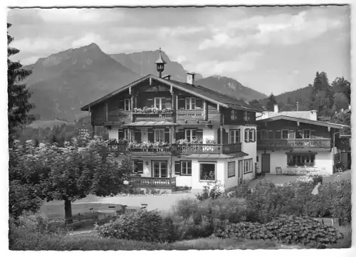 AK, Schönau bei Berchtesgaden, Landhaus Blumen-Au, um 1965