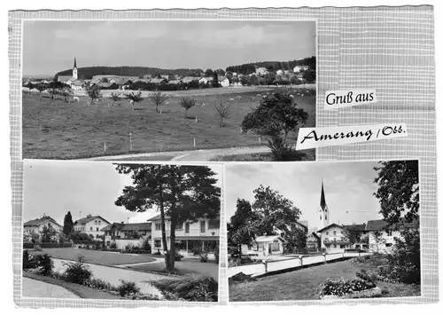 AK, Amerang Obb., drei Abb., gestaltet, 1968