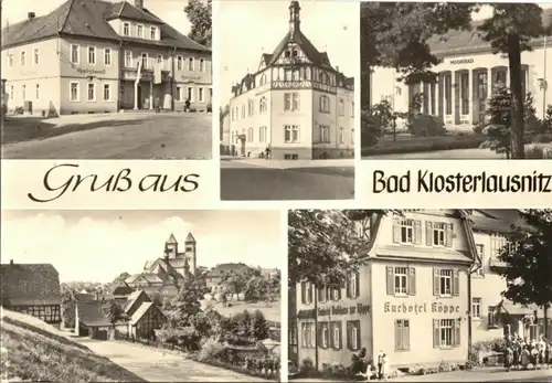 AK, Bad Klosterlausnitz, fünf Abb., 1973