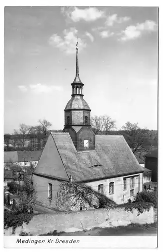 AK, Medingen Kr. Dresden, Kirche, 1965