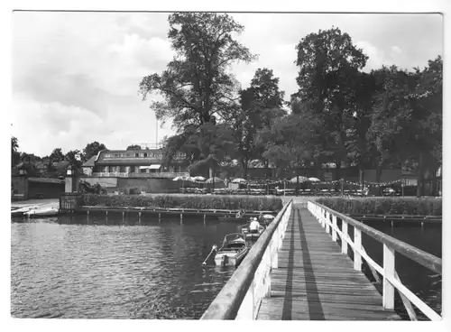 AK, Zeuthen Kr. Königs Wusterhausen, HO-Gaststätte "Rosengarten", 1974