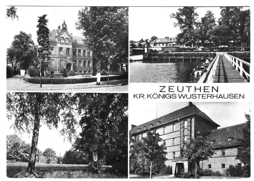 AK, Zeuthen Kr. Königs Wusterhausen, vier Abb., 1984