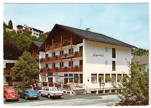 AK, Mittenwald, Hotel Jägerhof, Partenkirchener Str. 35, um 1969