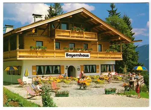 AK, Garmisch-Partenkirchen, Berggasthof Bayernhaus, um 1988