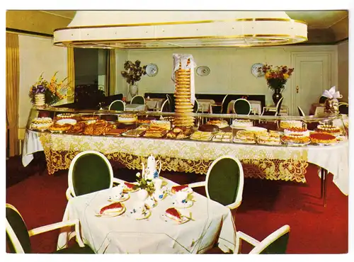 AK, Rottach - Egern, Hotel Jaedicke und seine "Konditorei", um 1970
