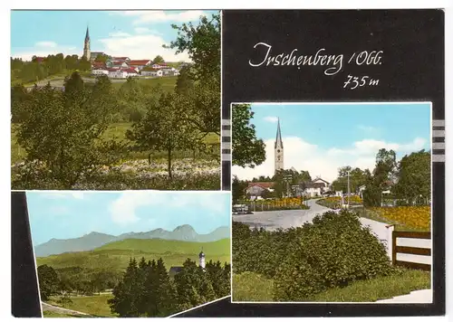AK, Irschenberg Obb., drei Abb., Fotokarte, coloriert, um 1970