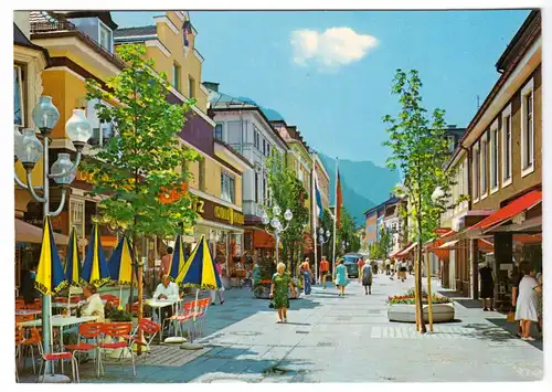 AK, Bad Reichenhall, Fußgängerzone, belebt, um 1980