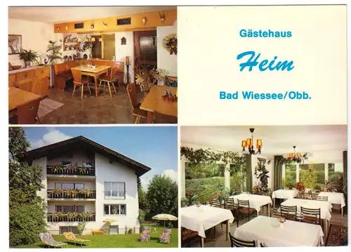 AK, Bad Wiessee, Gästehaus Heim, drei Abb., 1979