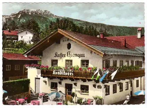 AK, Bernau am Chiemsee, Café Chiemgau, um 1965