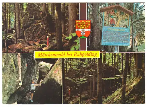 AK, Ruhpolding, Märchenwald, vier Abb., um 1975
