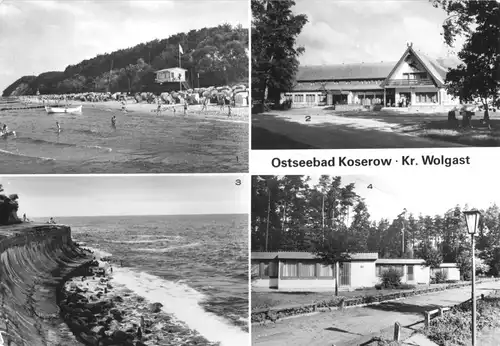 AK, Ostseebad Koserow auf Usedom, vier Abb., 1985